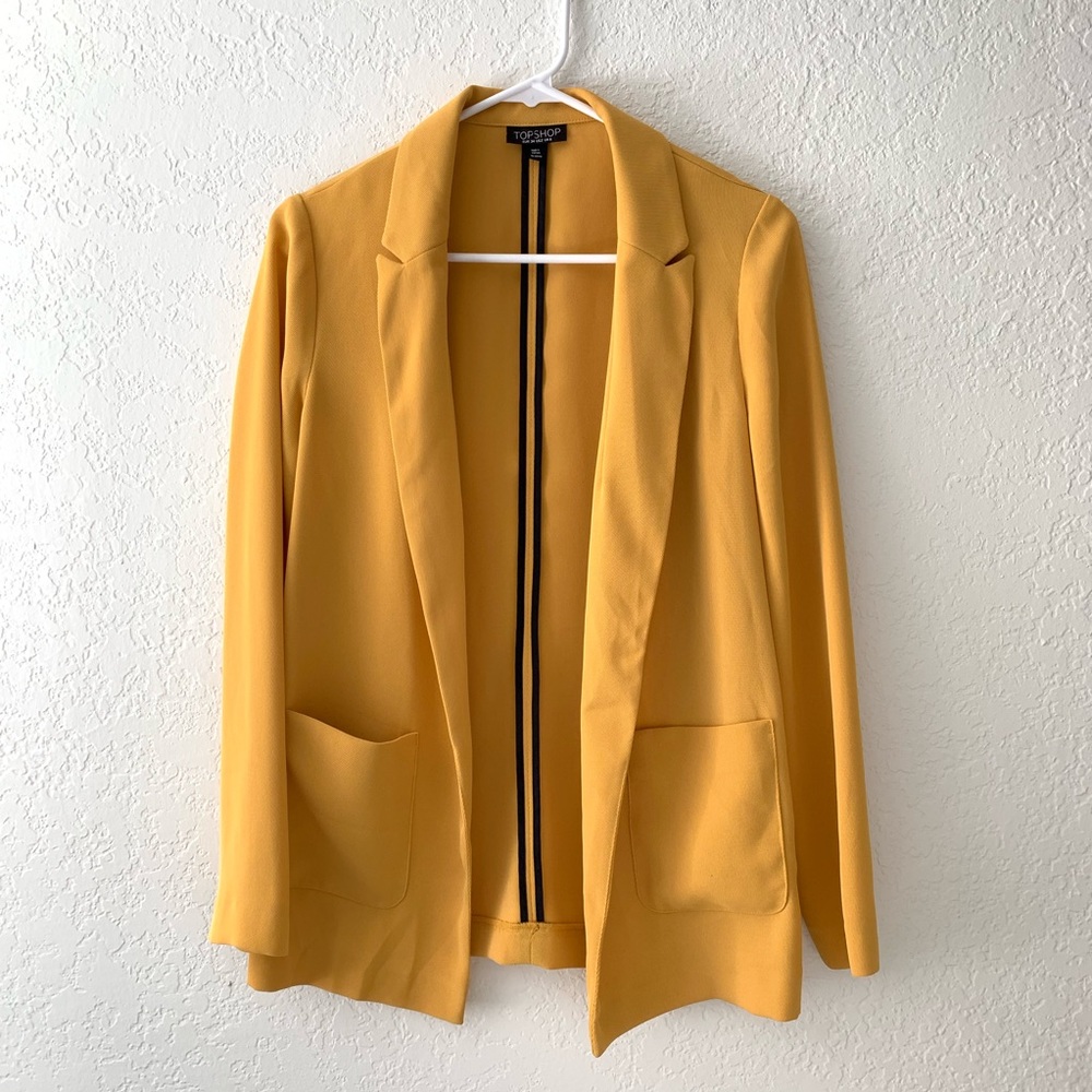 Mustard Yellow Topshop Blazer